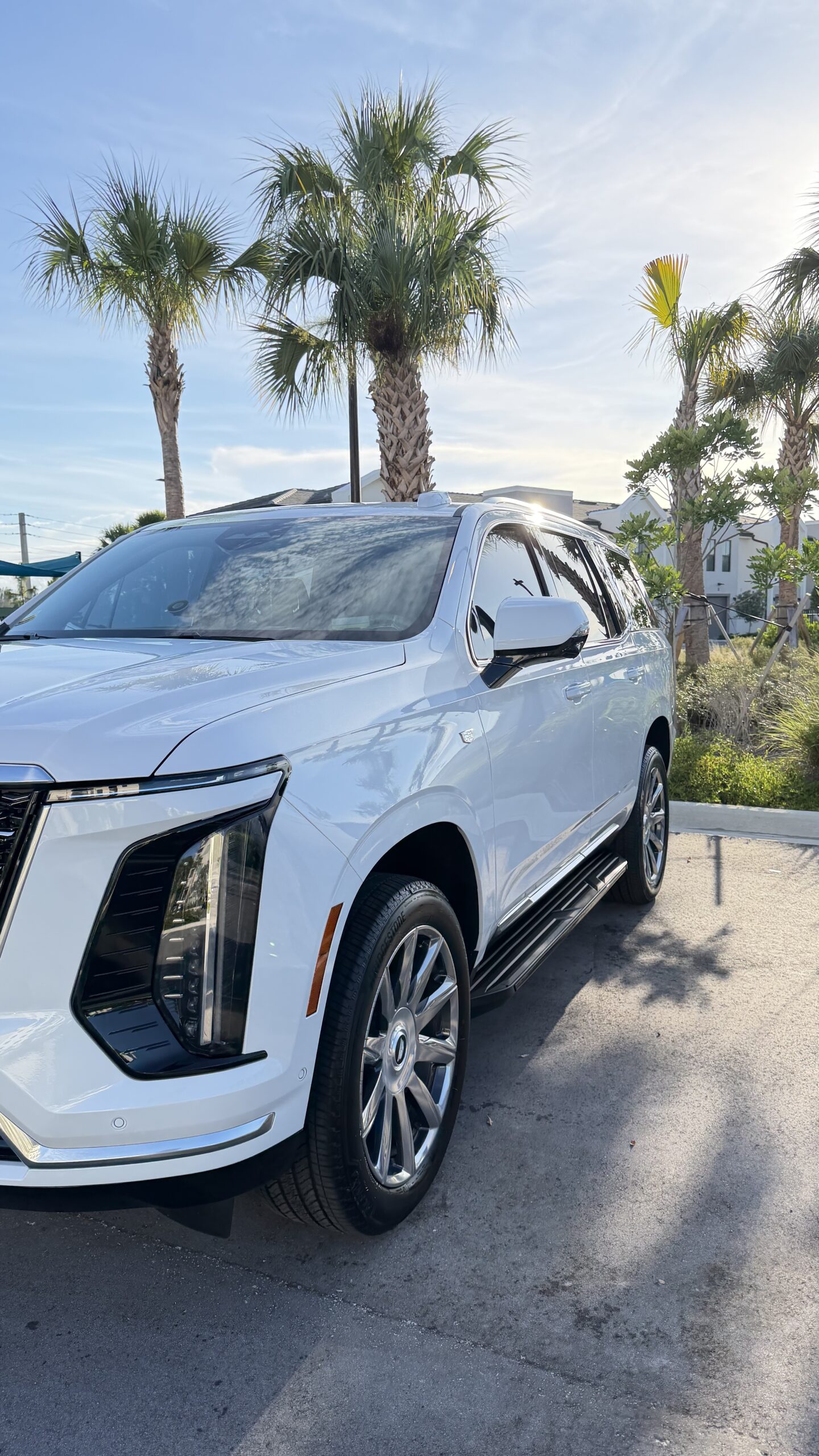 Luxury car exterior being hand washed with premium foam.